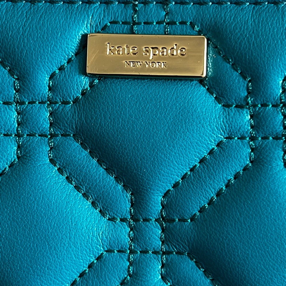 Kate Spade Blue Quilted Women's Wallet
